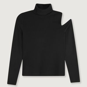 Oak and Fort | mock Turtle neck black XS